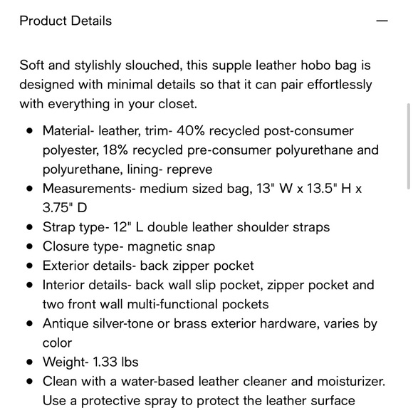 The SAK Huntley Leather Hobo bag new - Picture 4 of 5